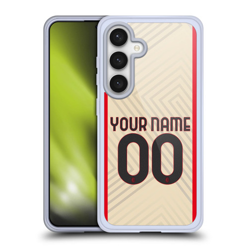 Custom Customised Personalised AC Milan 2021/22 Kit Away Soft Gel Case for Samsung Galaxy S24 5G & MagSafe
