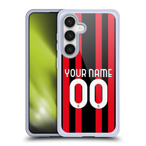Custom Customised Personalised AC Milan 2021/22 Kit Home Soft Gel Case for Samsung Galaxy S24 5G & MagSafe