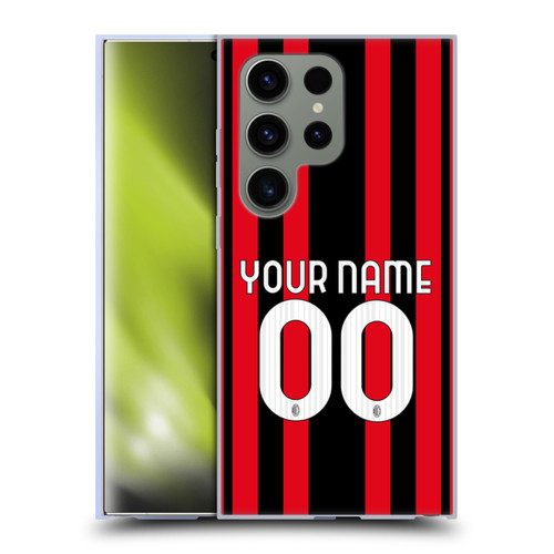 Custom Customised Personalised AC Milan 2021/22 Kit Home Soft Gel Case for Samsung Galaxy S24 Ultra 5G & MagSafe