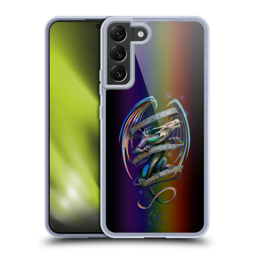 Anne Stokes Dragon Fantasy Survive The Reality Soft Gel Case for Samsung Galaxy S22+ 5G & MagSafe