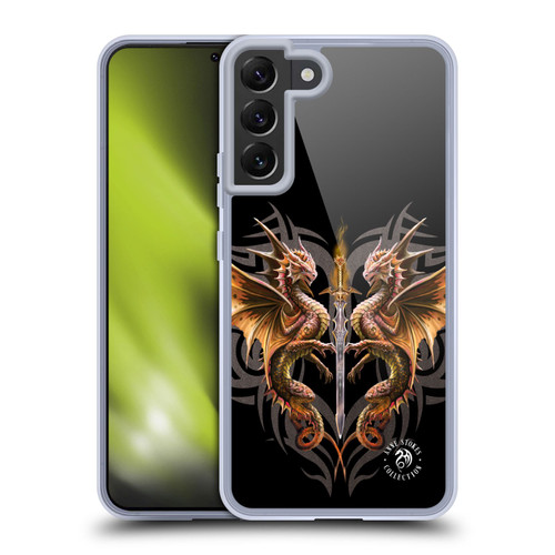 Anne Stokes Mix Fantasy Art Dragon Sword Soft Gel Case for Samsung Galaxy S22+ 5G & MagSafe