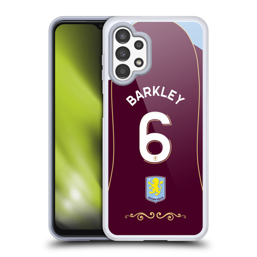 Aston Villa Football Club 2025/26 Players Home Kit 2nd Group Ross Barkley Soft Gel Case for Samsung Galaxy A13 (2022)