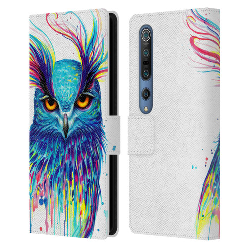 Pixie Cold Animals Into The Blue Leather Book Wallet Case Cover For Xiaomi Mi 10 5G / Mi 10 Pro 5G