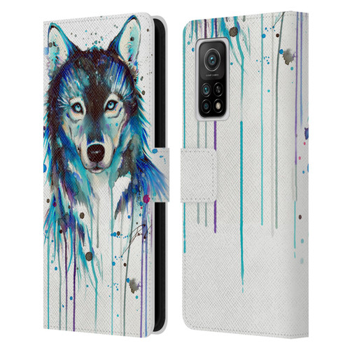 Pixie Cold Animals Ice Wolf Leather Book Wallet Case Cover For Xiaomi Mi 10T 5G