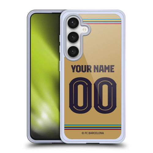 Custom Customised Personalised FC Barcelona 2022/23 Kit Away Soft Gel Case for Samsung Galaxy S24 5G