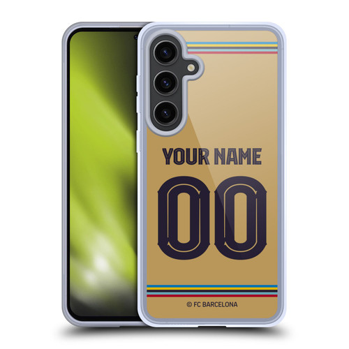 Custom Customised Personalised FC Barcelona 2022/23 Kit Away Soft Gel Case for Samsung Galaxy S24+ 5G
