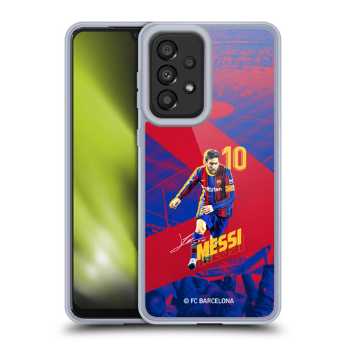 FC Barcelona 2020/21 First Team Group 1 Lionel Messi Soft Gel Case for Samsung Galaxy A33 5G (2022)