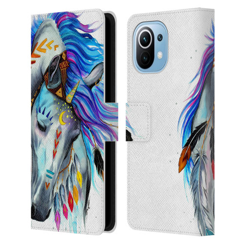Pixie Cold Animals Spirit Leather Book Wallet Case Cover For Xiaomi Mi 11