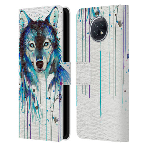 Pixie Cold Animals Ice Wolf Leather Book Wallet Case Cover For Xiaomi Redmi Note 9T 5G