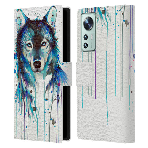 Pixie Cold Animals Ice Wolf Leather Book Wallet Case Cover For Xiaomi 12