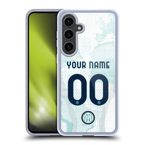 Custom Customised Personalised Inter Milan 2022/23 Crest Kit Away Soft Gel Case for Samsung Galaxy S24+ 5G