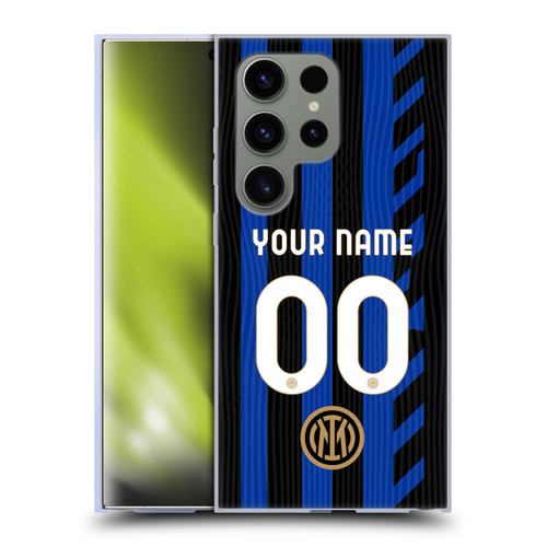 Custom Customised Personalised Inter Milan 2024/25 Kit Home Soft Gel Case for Samsung Galaxy S24 Ultra 5G