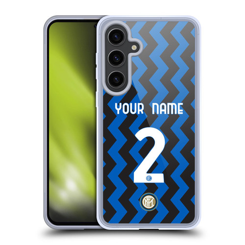 Custom Customised Personalised Inter Milan 2020/21 Crest Kit Home Soft Gel Case for Samsung Galaxy S24+ 5G