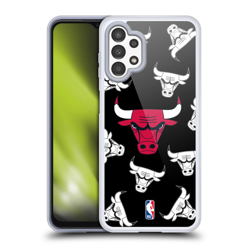 NBA Chicago Bulls Patterns Soft Gel Case for Samsung Galaxy A13 (2022)