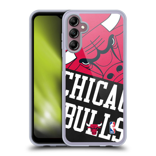 NBA Chicago Bulls Half Oversized Soft Gel Case for Samsung Galaxy A14 5G