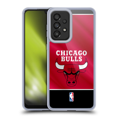 NBA Chicago Bulls Horizontal Banner Soft Gel Case for Samsung Galaxy A33 5G (2022)