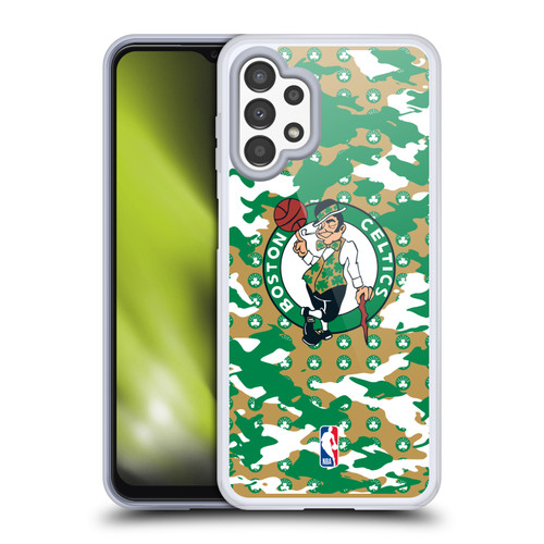 NBA Boston Celtics Camouflage Soft Gel Case for Samsung Galaxy A13 (2022)