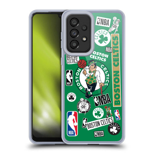 NBA Boston Celtics Sticker Collage Soft Gel Case for Samsung Galaxy A33 5G (2022)