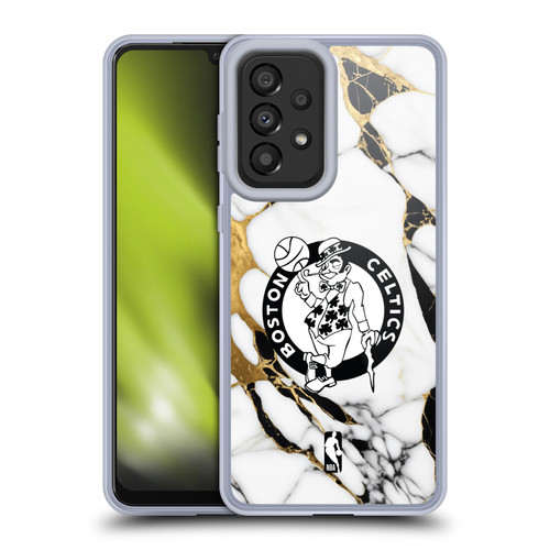 NBA Boston Celtics White Marble Soft Gel Case for Samsung Galaxy A33 5G (2022)