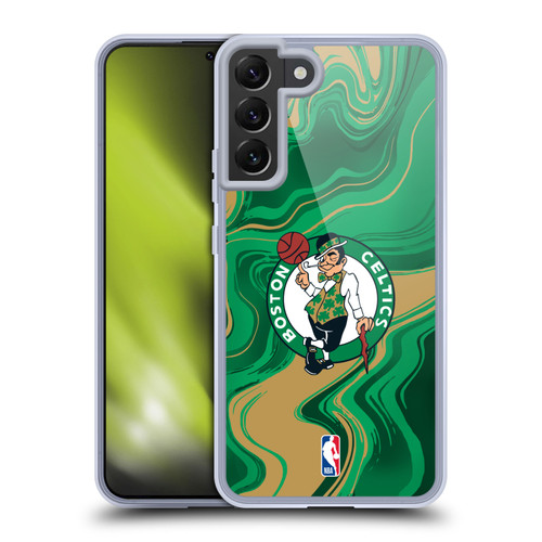 NBA Boston Celtics Marble Agates Soft Gel Case for Samsung Galaxy S22+ 5G & MagSafe