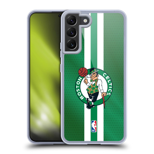 NBA Boston Celtics Stripes Soft Gel Case for Samsung Galaxy S22+ 5G & MagSafe