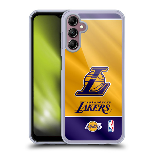 NBA Los Angeles Lakers Horizontal Banner Soft Gel Case for Samsung Galaxy A14 5G