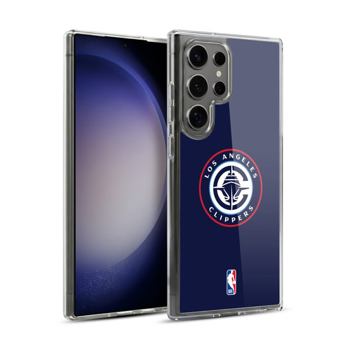 NBA Los Angeles Clippers Logo Navy Soft Gel Case for Samsung Galaxy S23 Ultra 5G & MagSafe