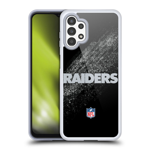 NFL Las Vegas Raiders Logo Blur Soft Gel Case for Samsung Galaxy A13 (2022)