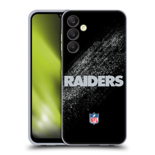 NFL Las Vegas Raiders Logo Blur Soft Gel Case for Samsung Galaxy A25 5G