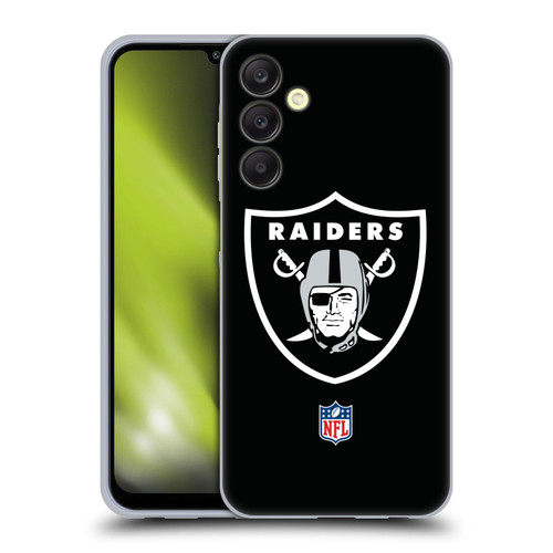 NFL Las Vegas Raiders Logo Plain Soft Gel Case for Samsung Galaxy A25 5G