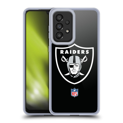 NFL Las Vegas Raiders Logo Plain Soft Gel Case for Samsung Galaxy A33 5G (2022)