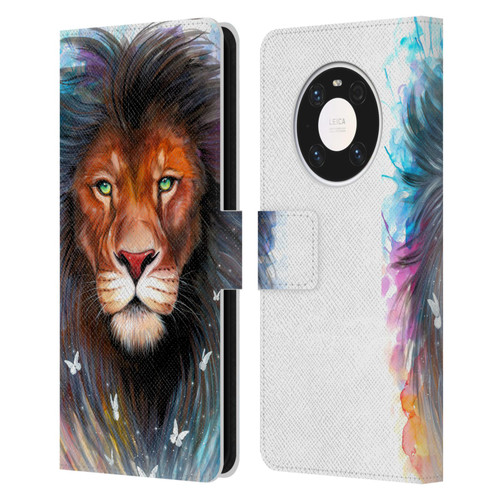 Pixie Cold Cats Sacred King Leather Book Wallet Case Cover For Huawei Mate 40 Pro 5G