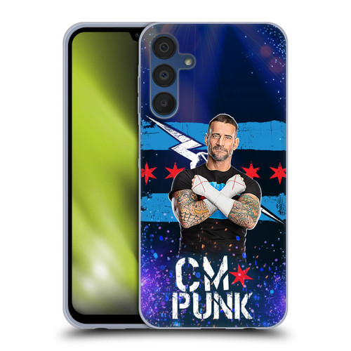 WWE CM Punk Portrait Soft Gel Case for Samsung Galaxy A15 & MagSafe