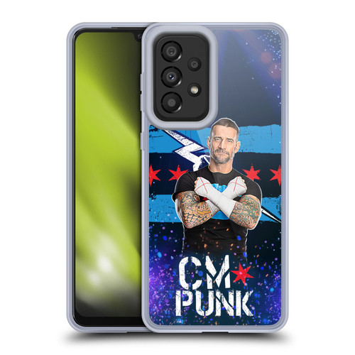 WWE CM Punk Portrait Soft Gel Case for Samsung Galaxy A33 5G (2022)