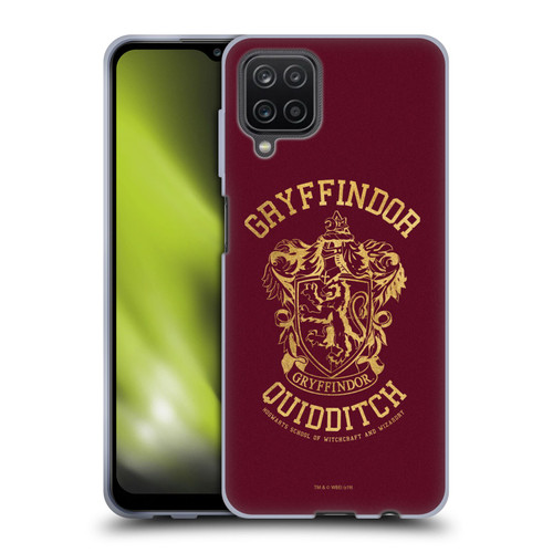 Harry Potter Deathly Hallows X Gryffindor Quidditch Soft Gel Case for Samsung Galaxy A12 (2020)