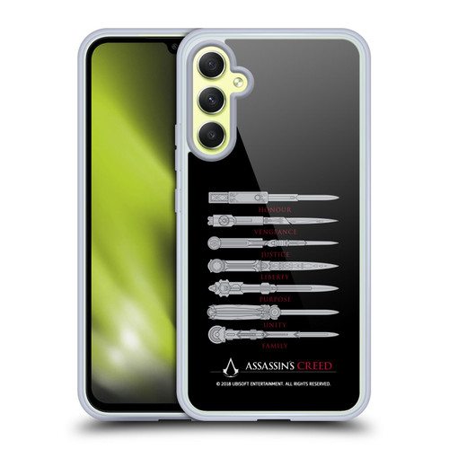 Assassin's Creed Legacy Typography Blades Soft Gel Case for Samsung Galaxy A34 5G