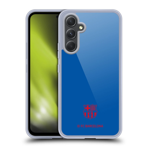 FC Barcelona Crest Patterns Blue Soft Gel Case for Samsung Galaxy A54 5G