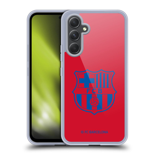 FC Barcelona Crest Patterns Red Soft Gel Case for Samsung Galaxy A54 5G
