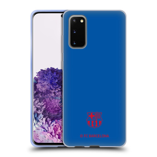 FC Barcelona Crest Patterns Blue Soft Gel Case for Samsung Galaxy S20 / S20 5G