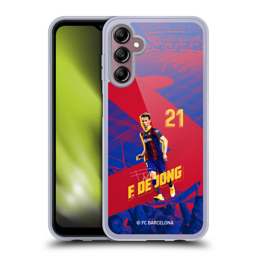 FC Barcelona 2020/21 First Team Group 1 Frenkie De Jong Soft Gel Case for Samsung Galaxy A14 5G