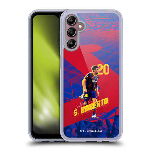 FC Barcelona 2020/21 First Team Group 1 Sergio Roberto Soft Gel Case for Samsung Galaxy A14 5G