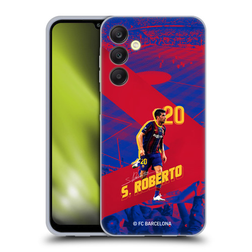 FC Barcelona 2020/21 First Team Group 1 Sergio Roberto Soft Gel Case for Samsung Galaxy A25 5G