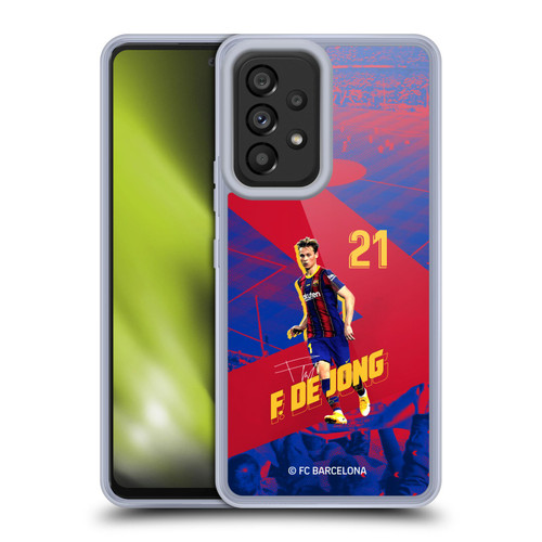 FC Barcelona 2020/21 First Team Group 1 Frenkie De Jong Soft Gel Case for Samsung Galaxy A53 5G (2022)
