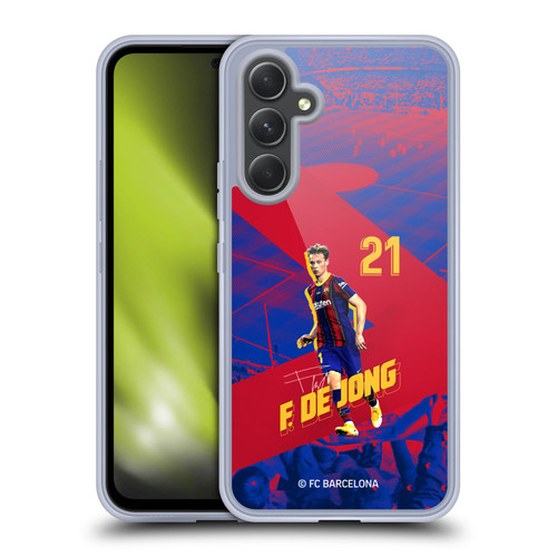 FC Barcelona 2020/21 First Team Group 1 Frenkie De Jong Soft Gel Case for Samsung Galaxy A54 5G