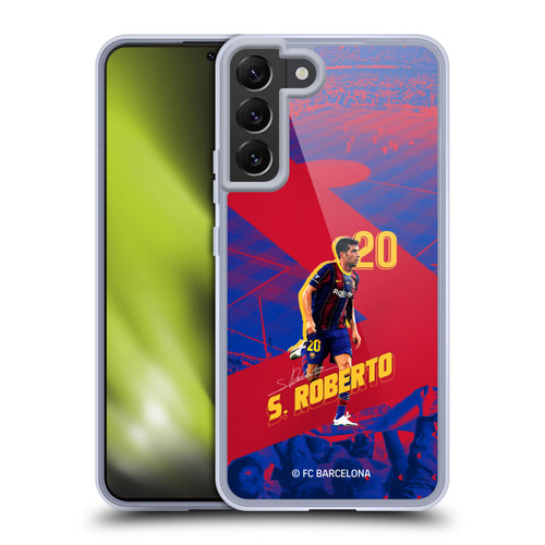 FC Barcelona 2020/21 First Team Group 1 Sergio Roberto Soft Gel Case for Samsung Galaxy S22+ 5G & MagSafe