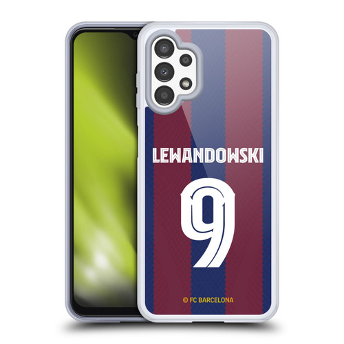 FC Barcelona 2023/24 Players Home Kit Robert Lewandowski Soft Gel Case for Samsung Galaxy A13 (2022)
