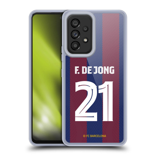 FC Barcelona 2023/24 Players Home Kit Frenkie de Jong Soft Gel Case for Samsung Galaxy A53 5G (2022)