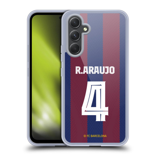 FC Barcelona 2023/24 Players Home Kit Ronald Araújo Soft Gel Case for Samsung Galaxy A54 5G