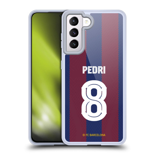 FC Barcelona 2023/24 Players Home Kit Pedri Soft Gel Case for Samsung Galaxy S21 5G & MagSafe