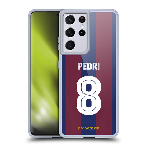 FC Barcelona 2023/24 Players Home Kit Pedri Soft Gel Case for Samsung Galaxy S21 Ultra 5G & MagSafe